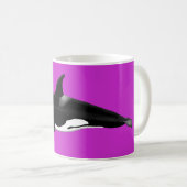 Orca Mug on pink Koffiemok (Voorkant rechts)