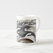 Orca Nautical Compass Porselein Kop (Voorkant rechts)