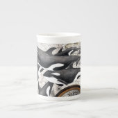 Orca Nautical Compass Porselein Kop (Voorkant)