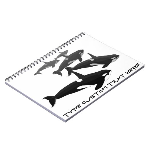 Orca Notebook Personal Killer Whale Journal Notitieboek (Linkerzijde)