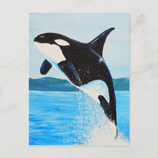 Orca Painting Briefkaart (Voorkant)