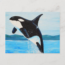Orca Painting Briefkaart