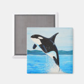 Orca Painting Magneet (Voorkant / Achterkant)