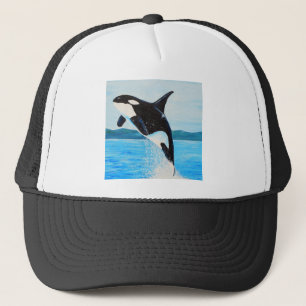 Orca Painting Trucker Pet