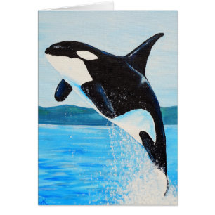 Orca Painting Wenskaart