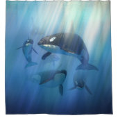 Orca Pod Douchegordijn (Voorkant)