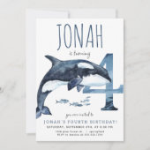 Orca quatrième invitation anniversaire (Devant)