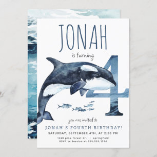Orca quatrième invitation anniversaire