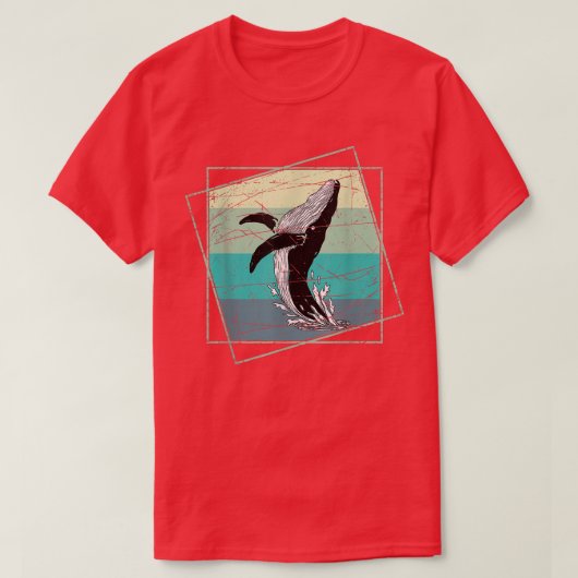 Orca Retro Killer Whale T-shirt (Design voorkant)