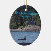 Orca San Juan Islands Washington State Ornament (Rechts)