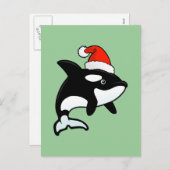 Orca Santa Feestdagenkaart (Voorkant / Achterkant)