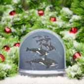 Orca Snow Globe Custom Killer Whale Snow Globe (Noël)