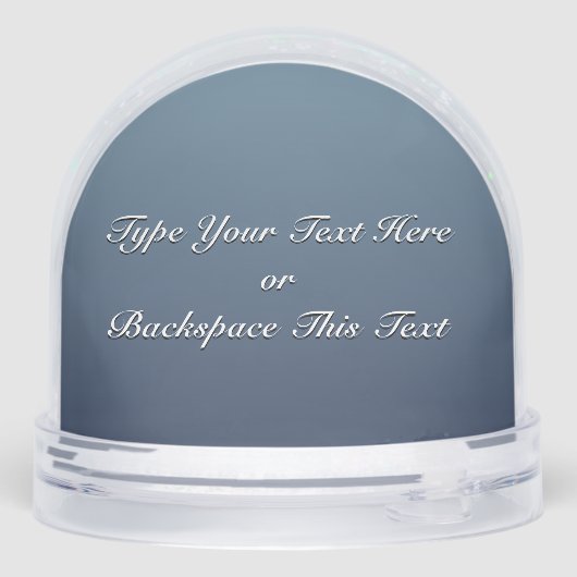 Orca Snow Globe Custom Killer Whale Snow Globe (Arrière)