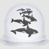 Orca Snow Globe Custom Killer Whale Snow Globe (Avant)