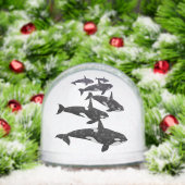 Orca Snow Globe Custom Killer Whale Snow Globe (Noël)