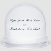 Orca Snow Globe Custom Killer Whale Snow Globe (Arrière)