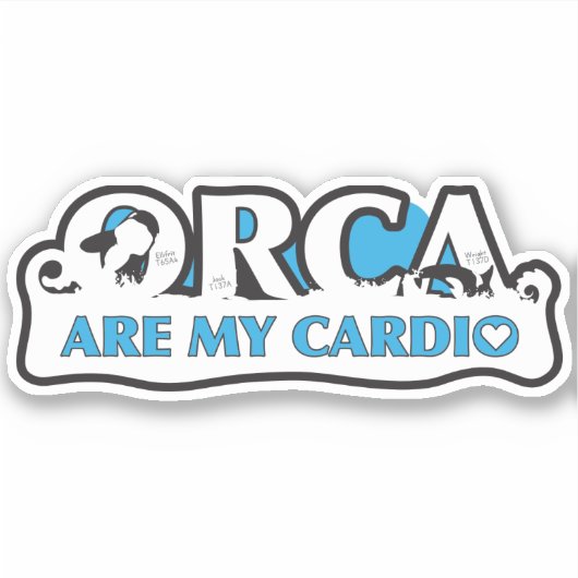 ORCA Sont Mon Sticker Cardio Vinyl (Devant)