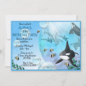 Orca Sous Les Invitations Du Sea Party (Devant)