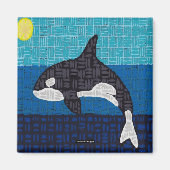 Orca (square) - Magnet (Devant)