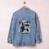  Orca Stormy waves, Personalized Denim Jacket (Hangar)