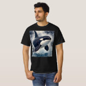 Orca Stormy waves T-shirt (Voorkant volledig)