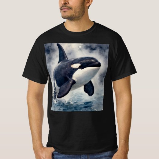 Orca Stormy waves T-shirt (Voorkant)