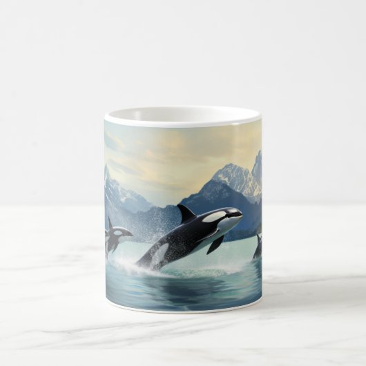 Orca Symphony Mug - Pacifique Wilderness Scene (Centre)