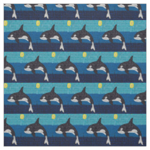 Orca - Tissu Sergé de Coton