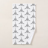 Orca tribale noire et blanche (Serviette à main)