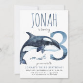 Orca troisième invitation anniversaire (Devant)