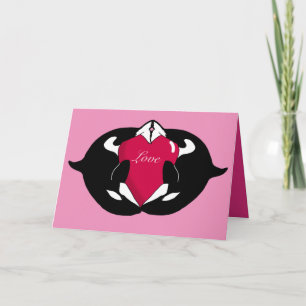 Orca Valentijnsdag Kaart