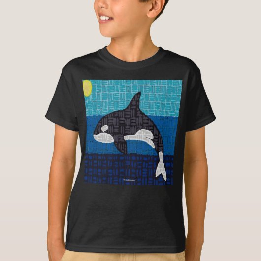 Orca (vif) - T-Shirt Basique pour Garçon (Devant)