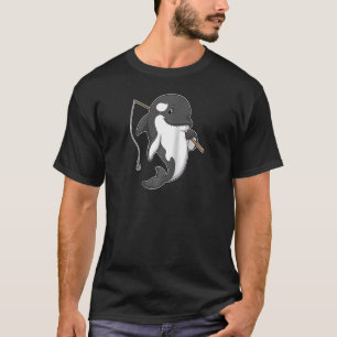 Orca Vissen Fisher Vissen Rod Raglan Baseball Te T-shirt