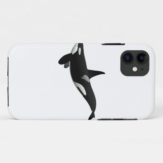 Orca walale illustratie - Kies achtergrondkleur Case-Mate iPhone Case (Achterkant (horizontaal))