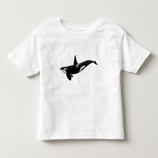 Orca walale illustratie - Kies achtergrondkleur Kinder Shirts (Voorkant)