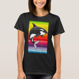 Orca Whale 80-s Retro T-shirt