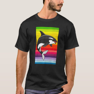Orca Whale  80-s Retro T-shirt