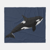 Orca Whale Blanket Killer Whale Fleece Blankets (Voorkant (Horizontaal))