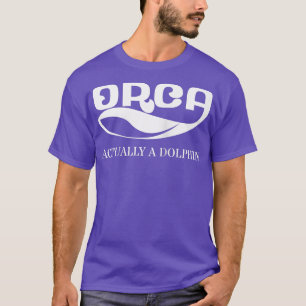 Orca Whale Dolphin Retro Ocean Graphic  Zee T-shirt