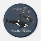 Orca Whale Frigo Magnet Killer Whale Art Magnets (Devant)