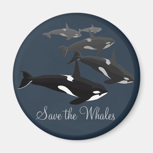 Orca Whale Frigo Magnet Killer Whale Art Magnets (Devant)