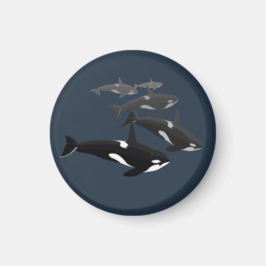 Orca Whale Frigo Magnet Killer Whale Art Magnets (Devant)