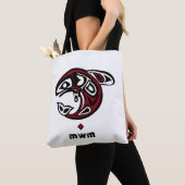 Orca Whale Haida Design — Sac à épaule Monogram (De près)