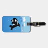 Orca Whale in Ocean Bagagelabel (Voorkant horizontaal)