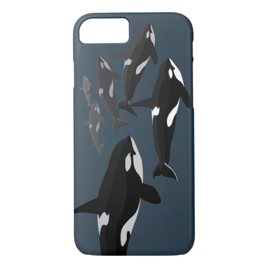 Orca Whale iPhone 7 Coque Killer Whale Coque d'art (Dos)