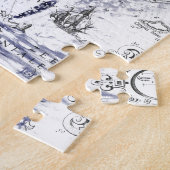 Orca Whale Map Blue Legpuzzel (Zijkant)