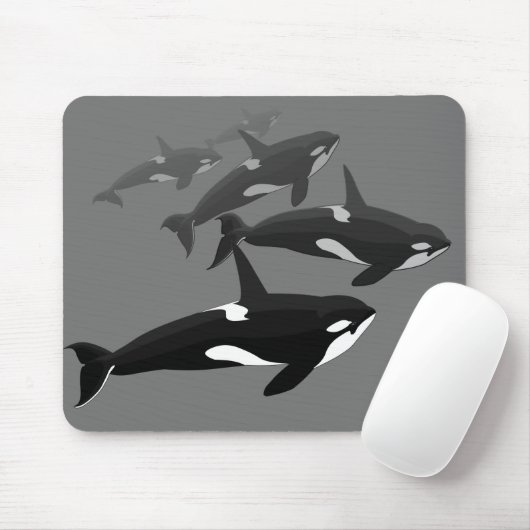 Orca Whale Mousepad Custom Killer Whale Muismat (Met muis)