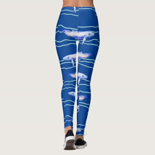 Orca Whale Pattern Leggings (Achterkant)