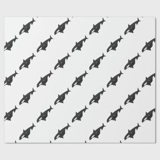 Orca Whale Primitive Style Cadeaupapier (Vlak)