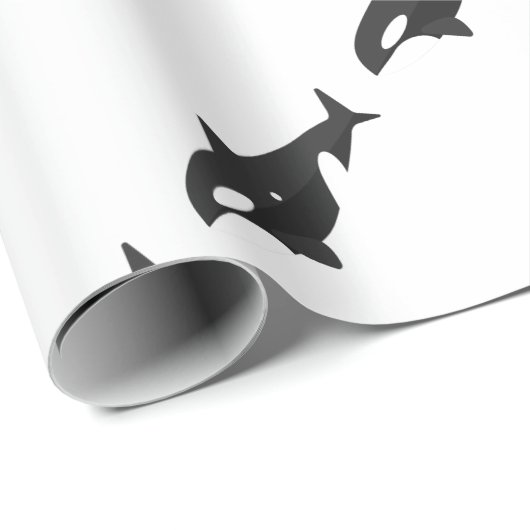 Orca Whale Primitive Style Cadeaupapier (Rol Hoek)